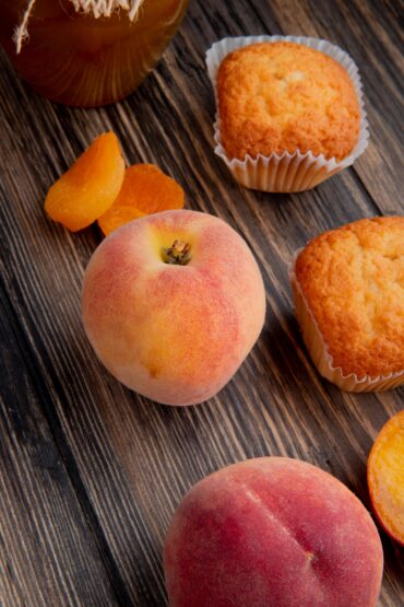 Vegan Peaches & Cream Muffins