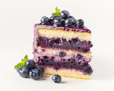 Olive Oil Ricotta Lemon Blueberry Cake