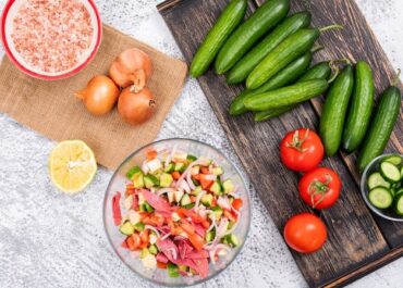 Cucumber Tomato Onion Salad